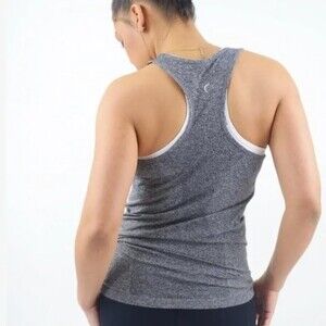 Zyia Gray Active Fog Seamless Copper Charged Racerback Tank Size XS